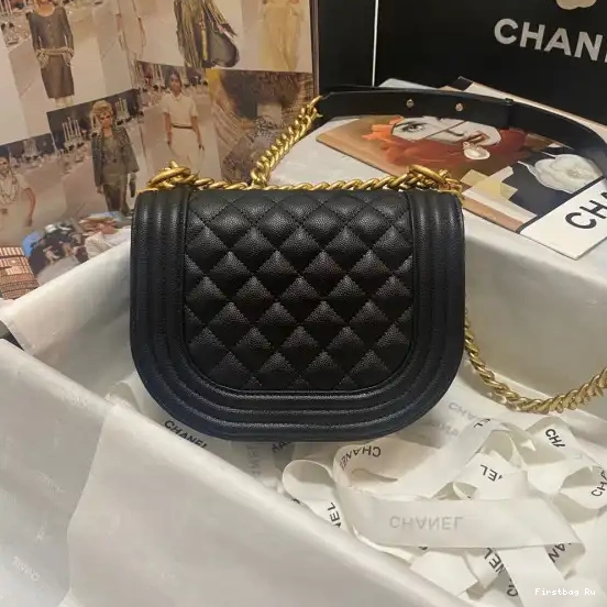 First Bag Ru SMALL BOY BAG MESSENGER CHANEL  0509